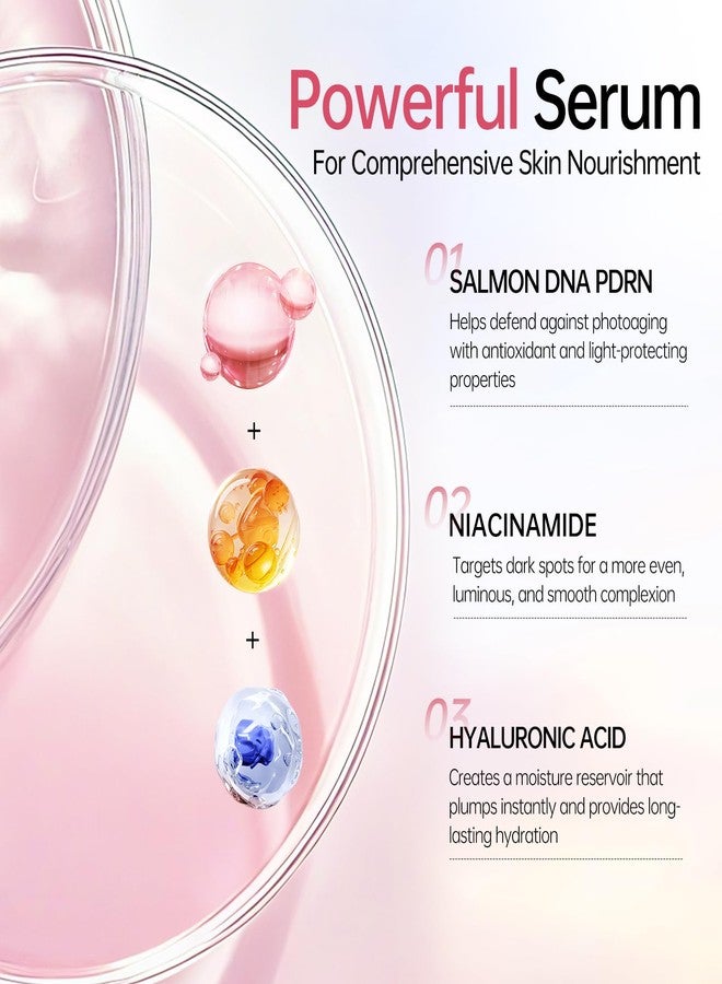 BOLI PDRN Serum, Salmon peptide Niacinamide Serum Hydrating, Moisturizing, Uneven Skin Tone Essence (1.01 fl oz) - Image 2